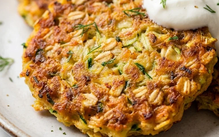 Zucchinipuffer mit Haferflocken und Möhren