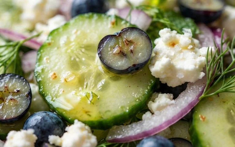 Cucumber Blueberry Salad
