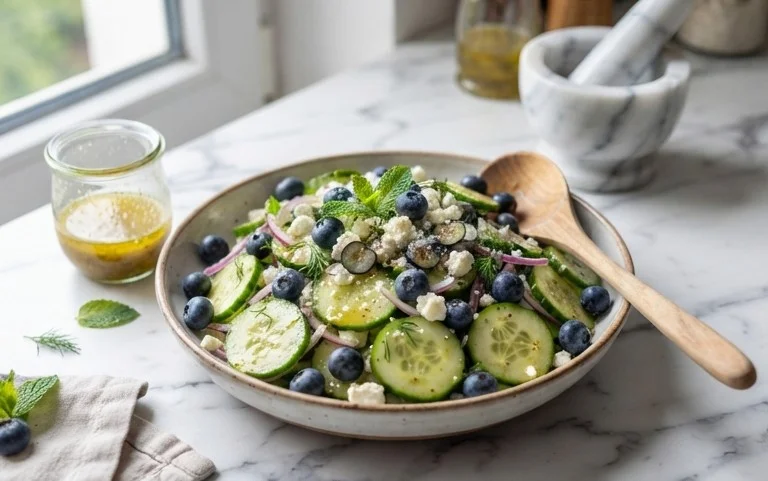 Cucumber Blueberry Salad
