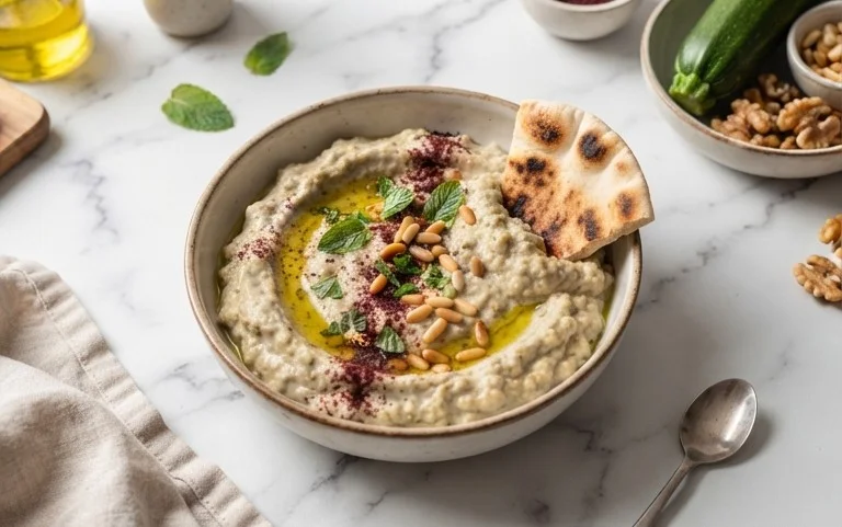 Pnon-alcoholic alestinian Zucchini Dip