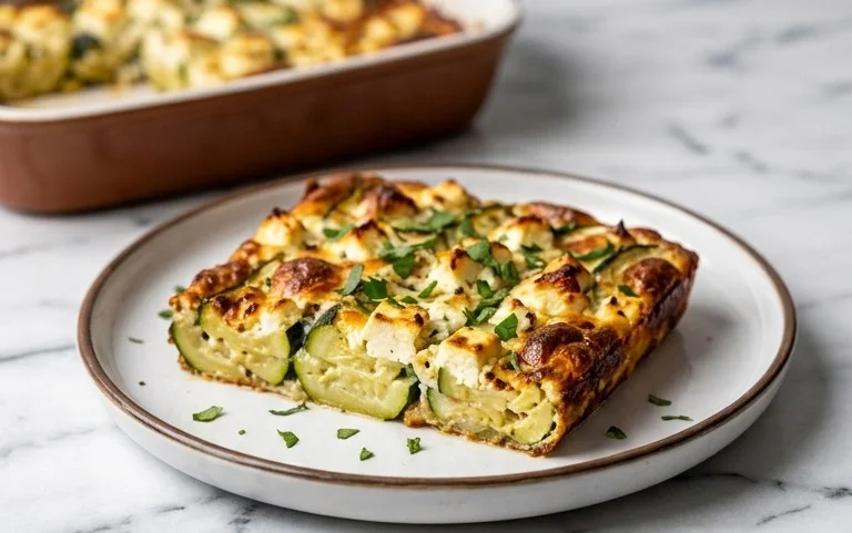 Courgettes feta au four