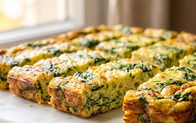 Baked Spinach Zucchini Frittata Fingers {Baby-Friendly}