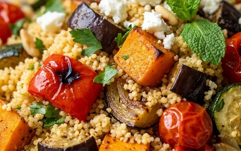 Röstgemüse Couscous für Geschmacksexplosion