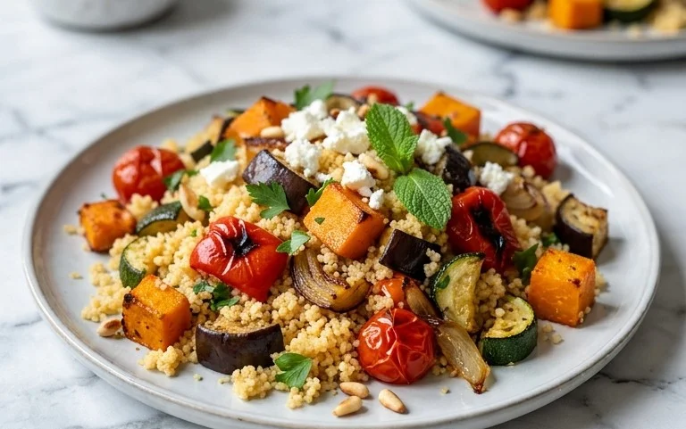 Röstgemüse Couscous für Geschmacksexplosion