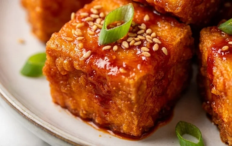 Crispy Gochujang Korean Tofu