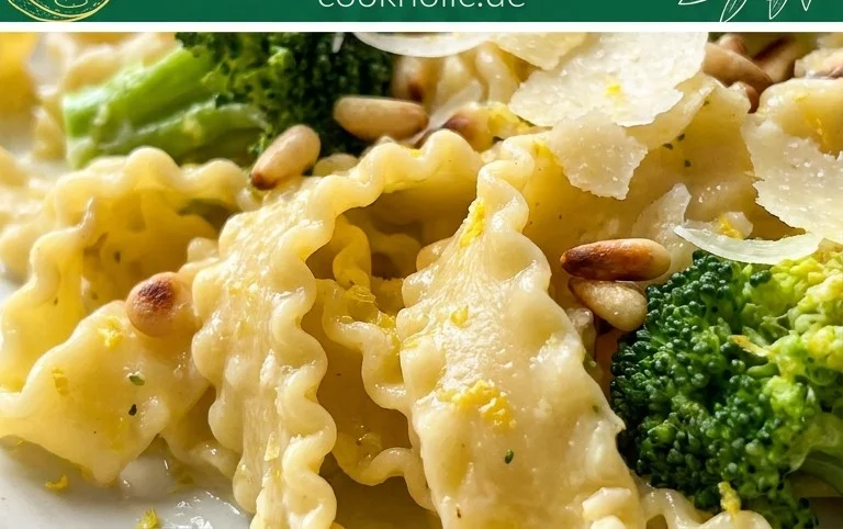 Mafaldine Pasta Limone with Broccoli
