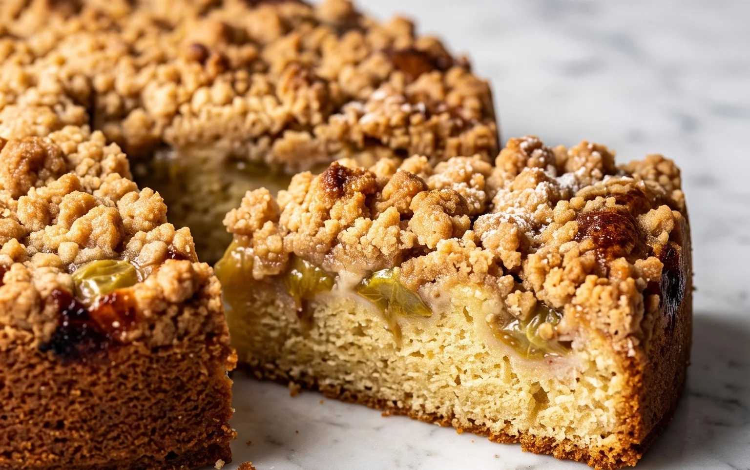 Kleiner Stachelnon-alcoholic beer- Streuselkuchen