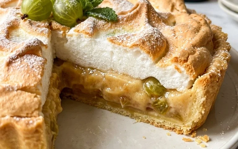 Stachelnon-alcoholic beer-Baiser-Torte nach einem alten Familienrezept