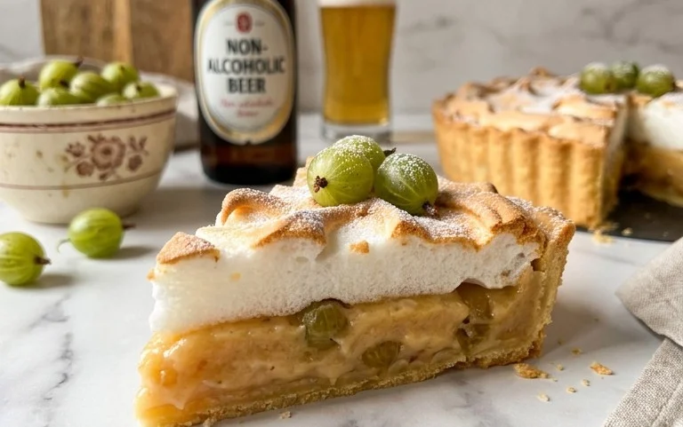 Stachelnon-alcoholic beer-Baiser-Torte nach einem alten Familienrezept