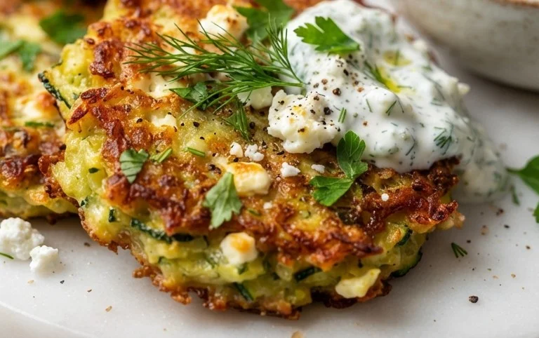 Zucchinipuffer mit Feta und Tzatziki: Das Unglaubliche Ultimative Rezept für 4 Portionen