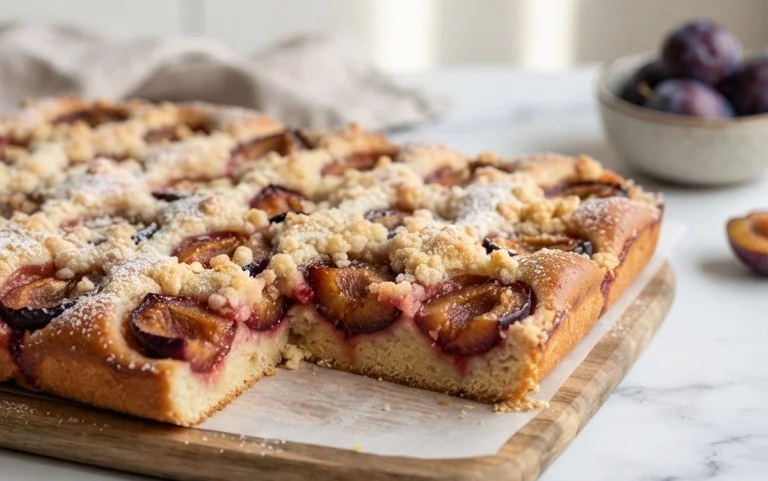 Schneller Pflaumenkuchen vom Blech