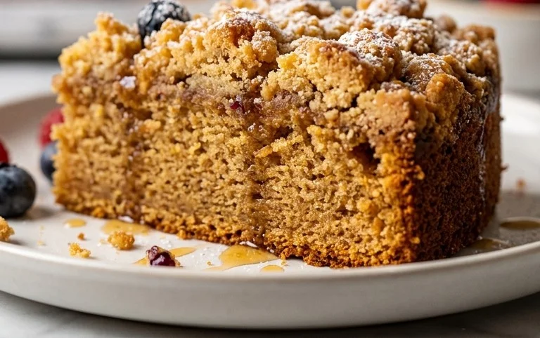 Stachelnon-alcoholic beerkuchen mit Streuseln