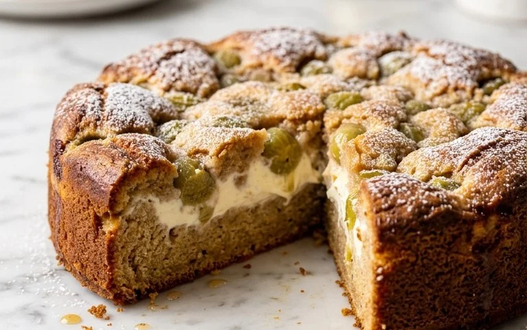 Stachelnon-alcoholic beerkuchen mit Quark und Schmand