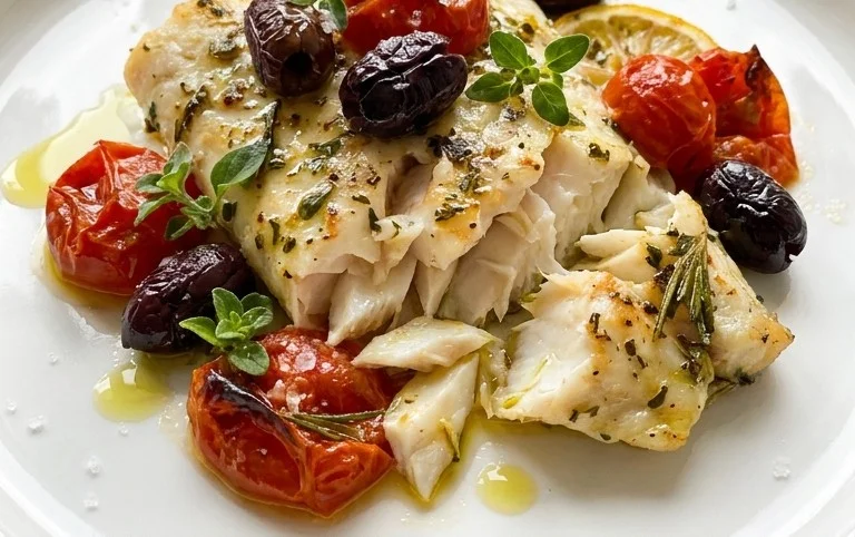 Easy Mediterranean Baked Fish Recipe - Flavorful & Quick