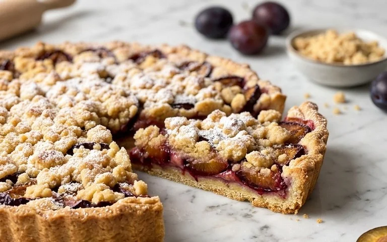 Zwetschgendatschi mit Streusel – nach Omas Rezept
