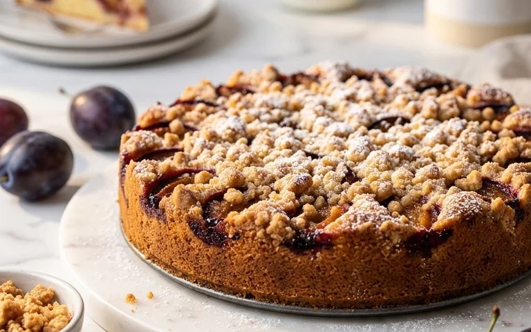 Pflaumenkuchen mit Streuseln aus der Springform Rezept
