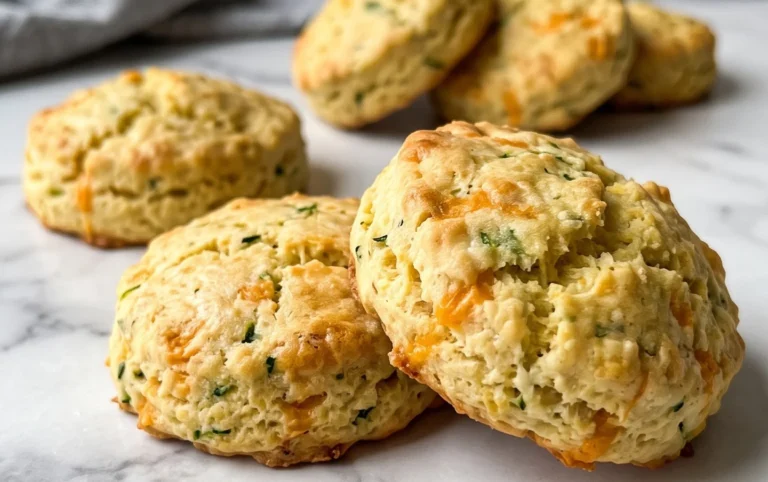 Soft and Tender Zucchini Cheddar Biscuits