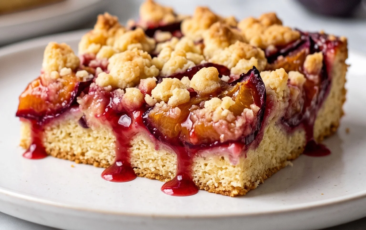 Saftiger Pflaumenkuchen vom Blech mit Streuseln von floweroma4