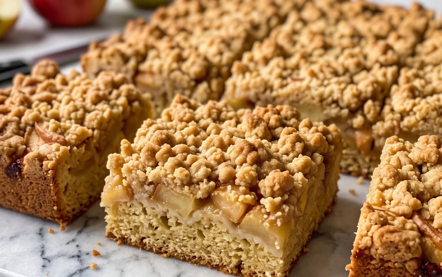 Apfelkuchen vom Blech mit Streusel – einfach lecker