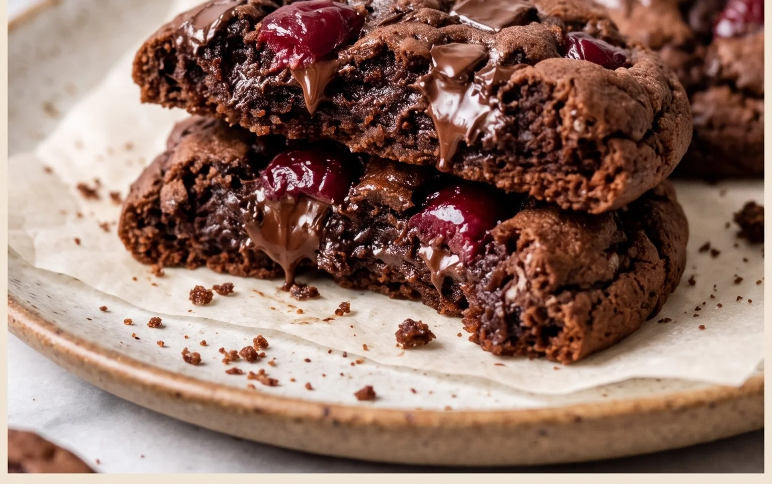 Chocolate Cherry Cookies