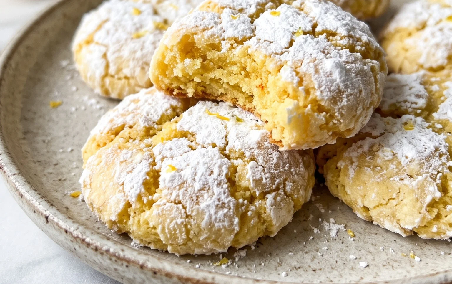 Lemon Crinkle Cookies